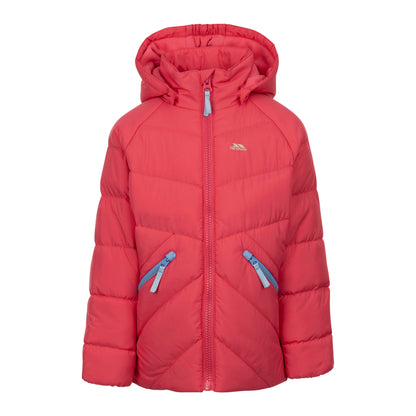 Annah Kids Casual Padded Jacket in Strawberry