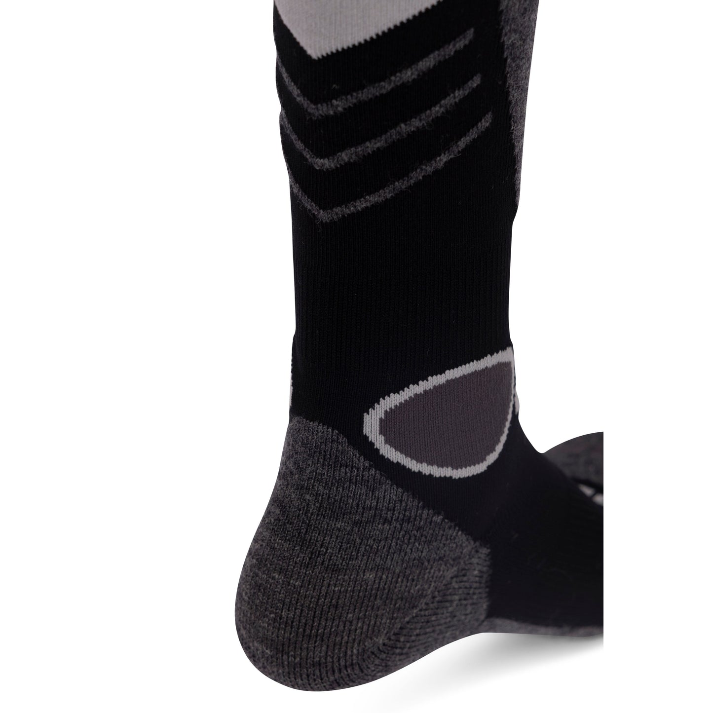 Anselm Unisex Adults DLX Merino Wool Blend Ski Socks in Black