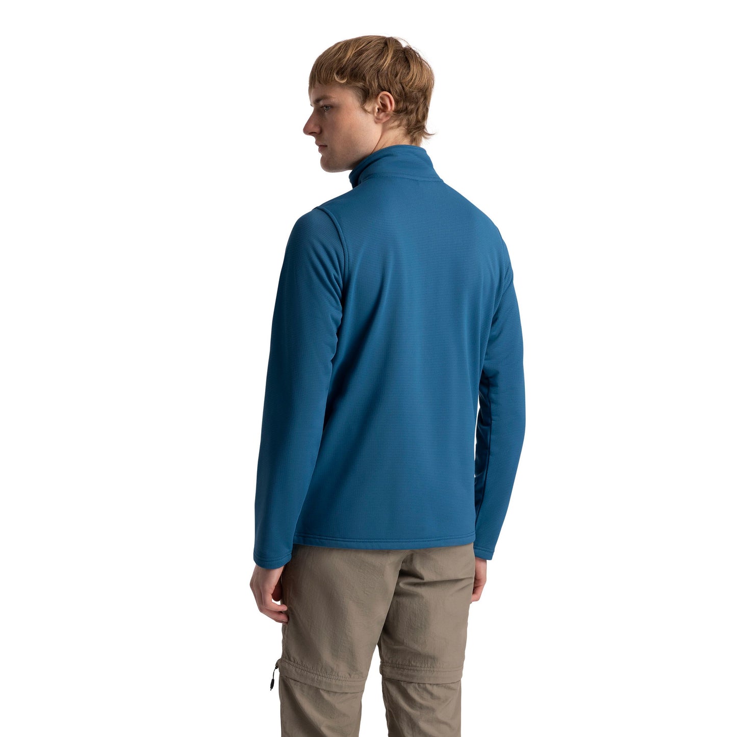 Arranfore Men's Full Zip Fleece in Bondi Blue