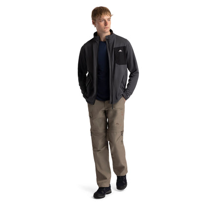 Arranfore Men's Full Zip Fleece in Storm Grey