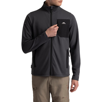 Arranfore Men's Full Zip Fleece in Storm Grey