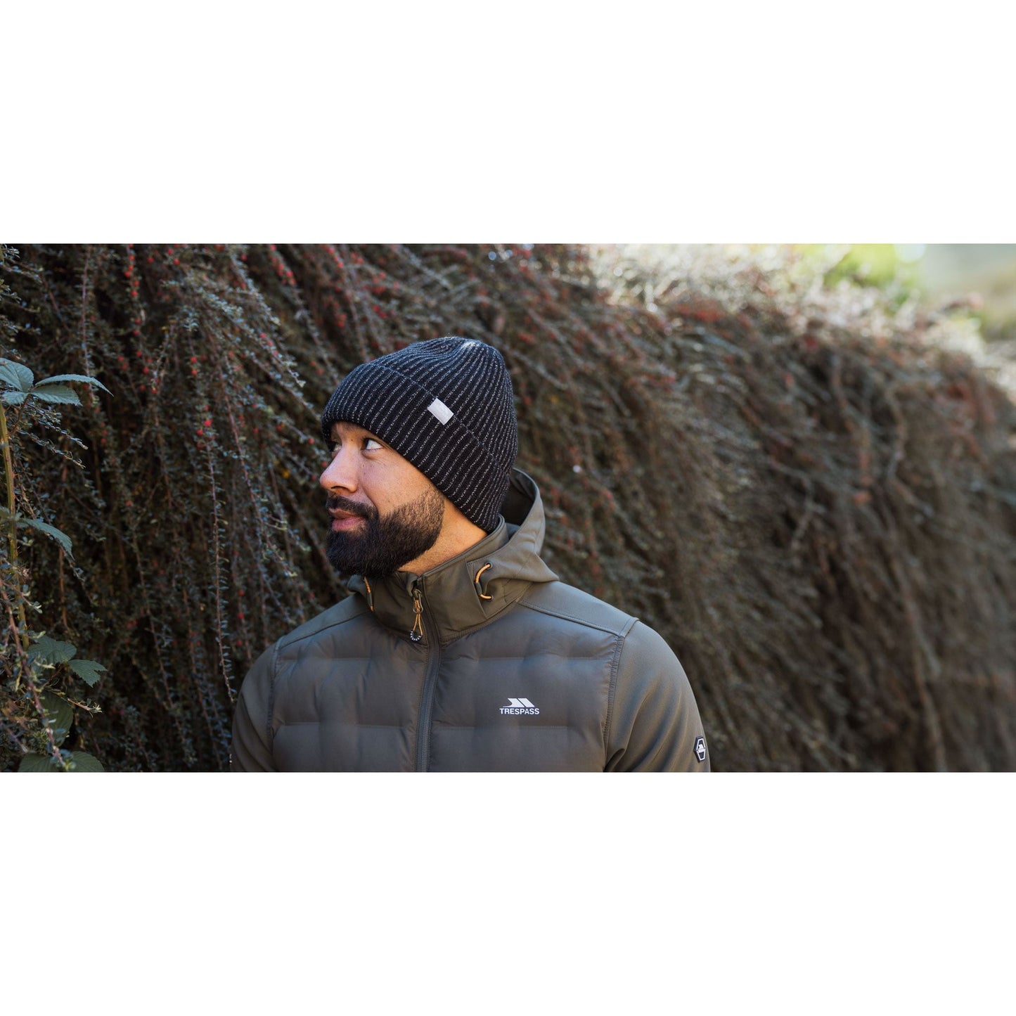 Leish Men's Reflective Warm Winter Hat in Black