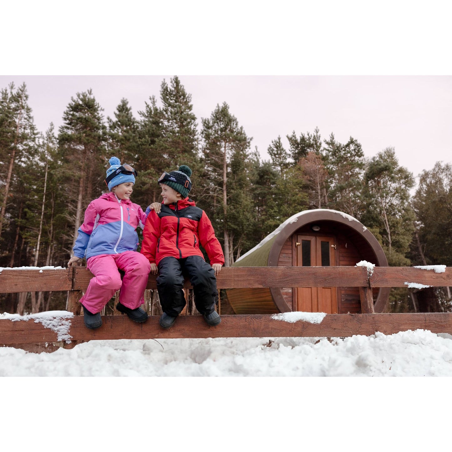 Rumi Kid's Ski Trousers in Soft Pink