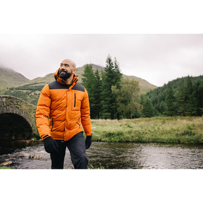 Ahmor Men's Padded Casual Jacket in Orange Spice