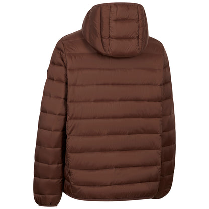Ayton Women's Lightweight Packaway Puffer Jacket in Dark Brown