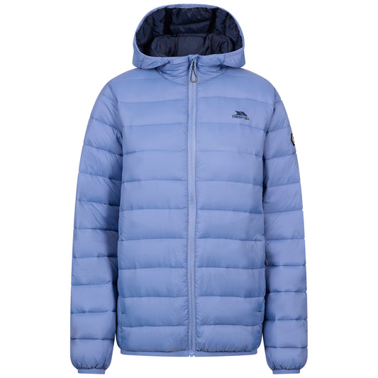 Ayton Women's Lightweight Packaway Puffer Jacket in Dusty Blue