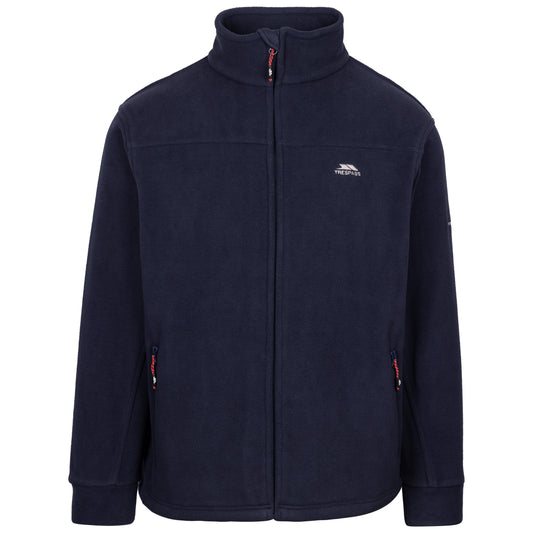 Bernal Mens Full Zip Fleece Jacket in Navy