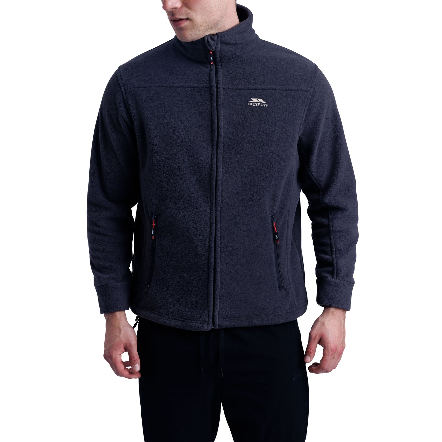 Bernal Mens Full Zip Fleece Jacket in Navy