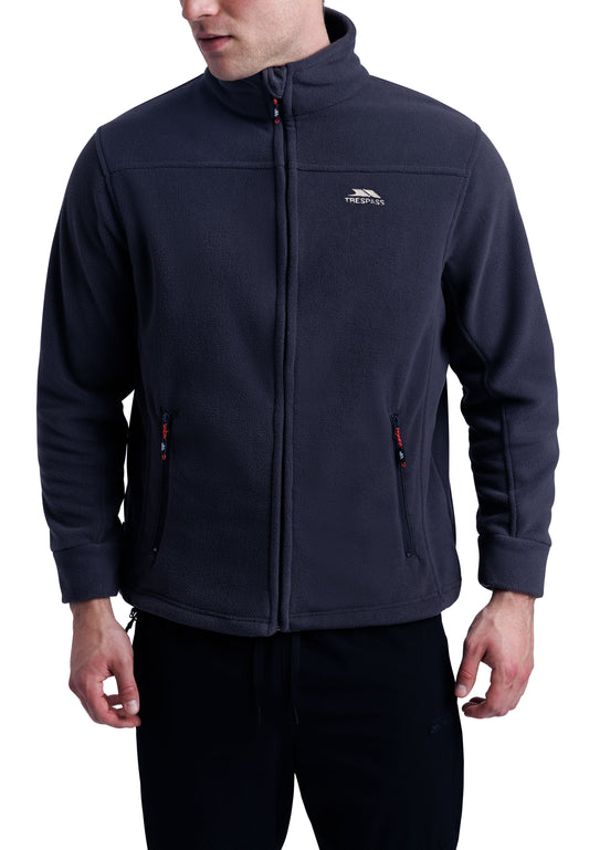 Bernal Mens Full Zip Fleece Jacket in Navy