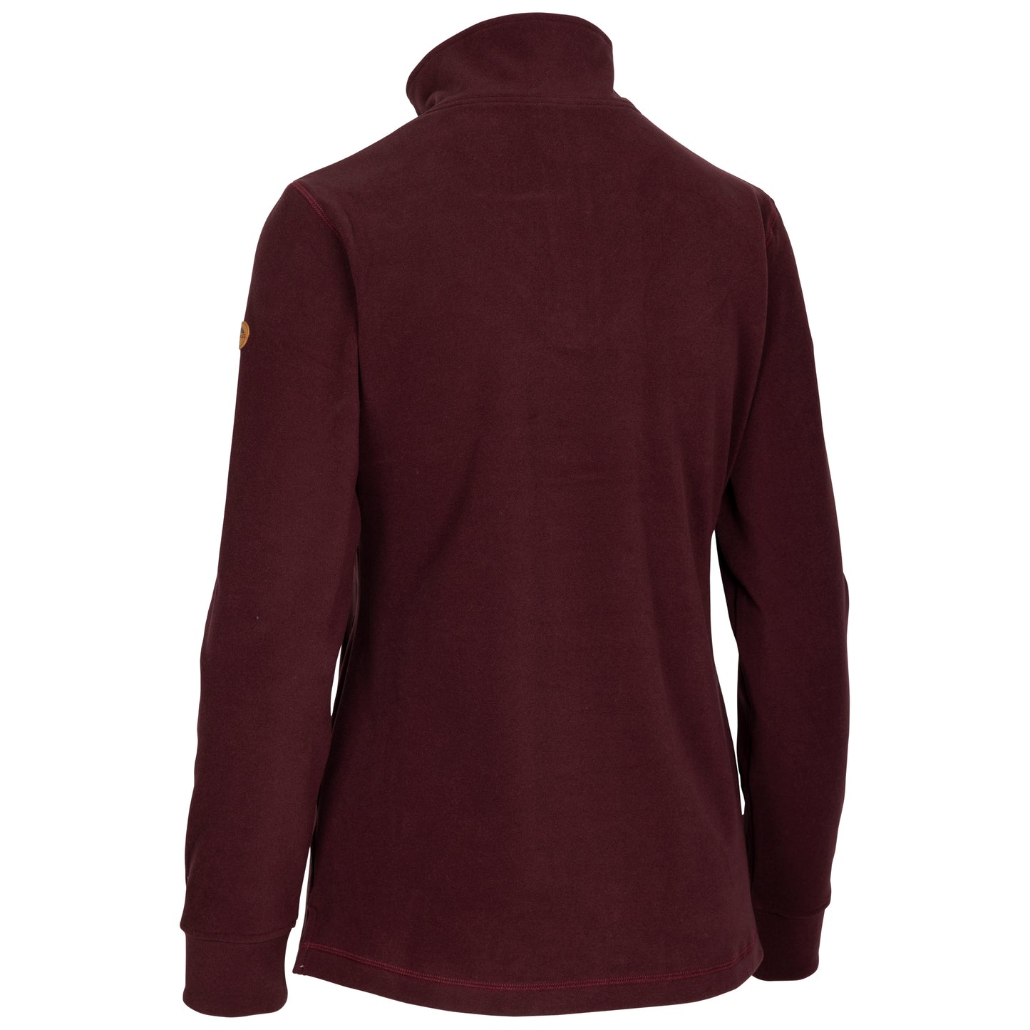 Big Heart Women's Heavier Half Zip Fleece Top in Mulberry