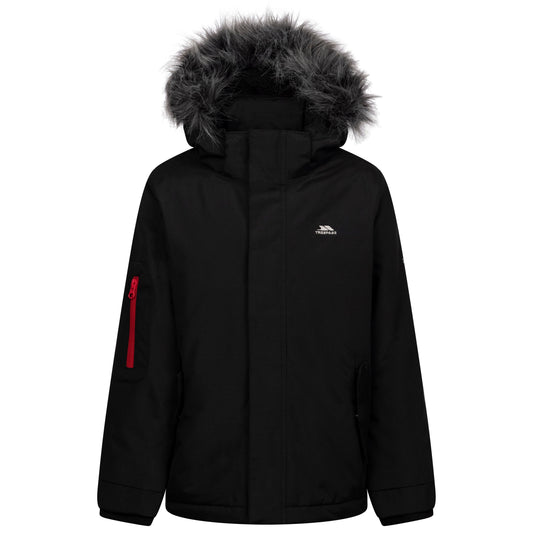 Braddan Boys Waterproof Padded Jacket in Black
