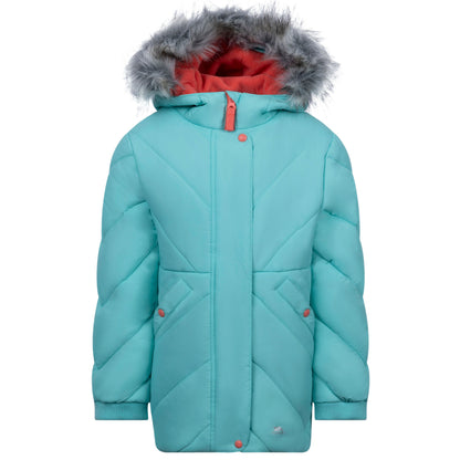 Buntee Girls' Water Resistant Padded Jacket in Tropical Blue
