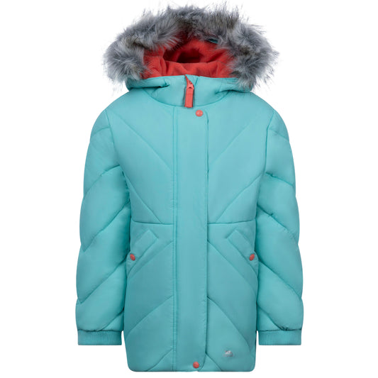 Buntee Girls' Water Resistant Padded Jacket in Tropical Blue