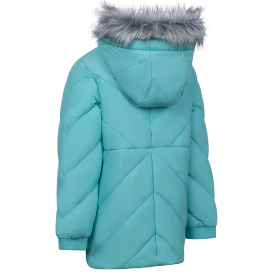 Buntee Girls' Water Resistant Padded Jacket in Tropical Blue