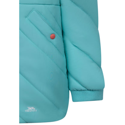 Buntee Girls' Water Resistant Padded Jacket in Tropical Blue