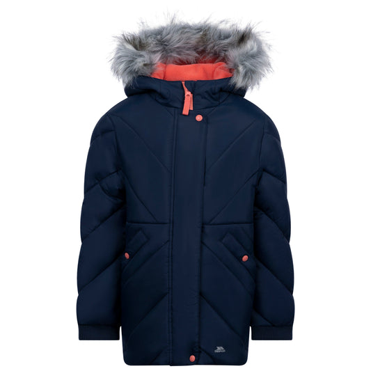 Buntee Girls' Water Resistant Padded Jacket in Navy