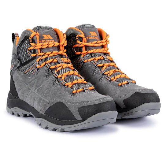 Caelan Men's Mid Cut Waterproof Walking Boot in Grey