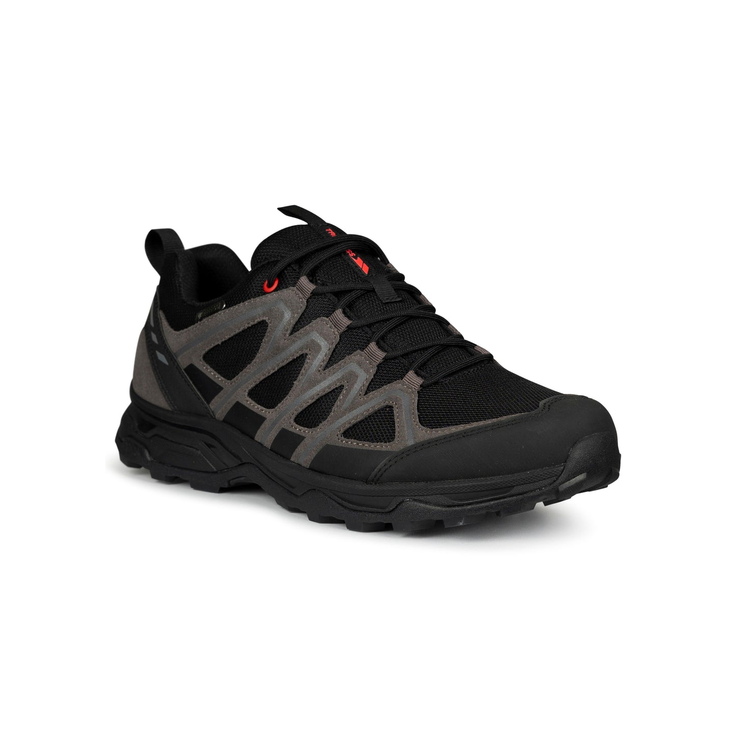 Carraig Men's Waterproof Walking Shoes in Black / Grey