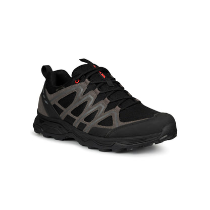 Carraig Men's Waterproof Walking Shoes in Black / Grey