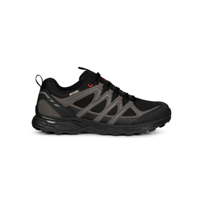 Carraig Men's Waterproof Walking Shoes in Black / Grey