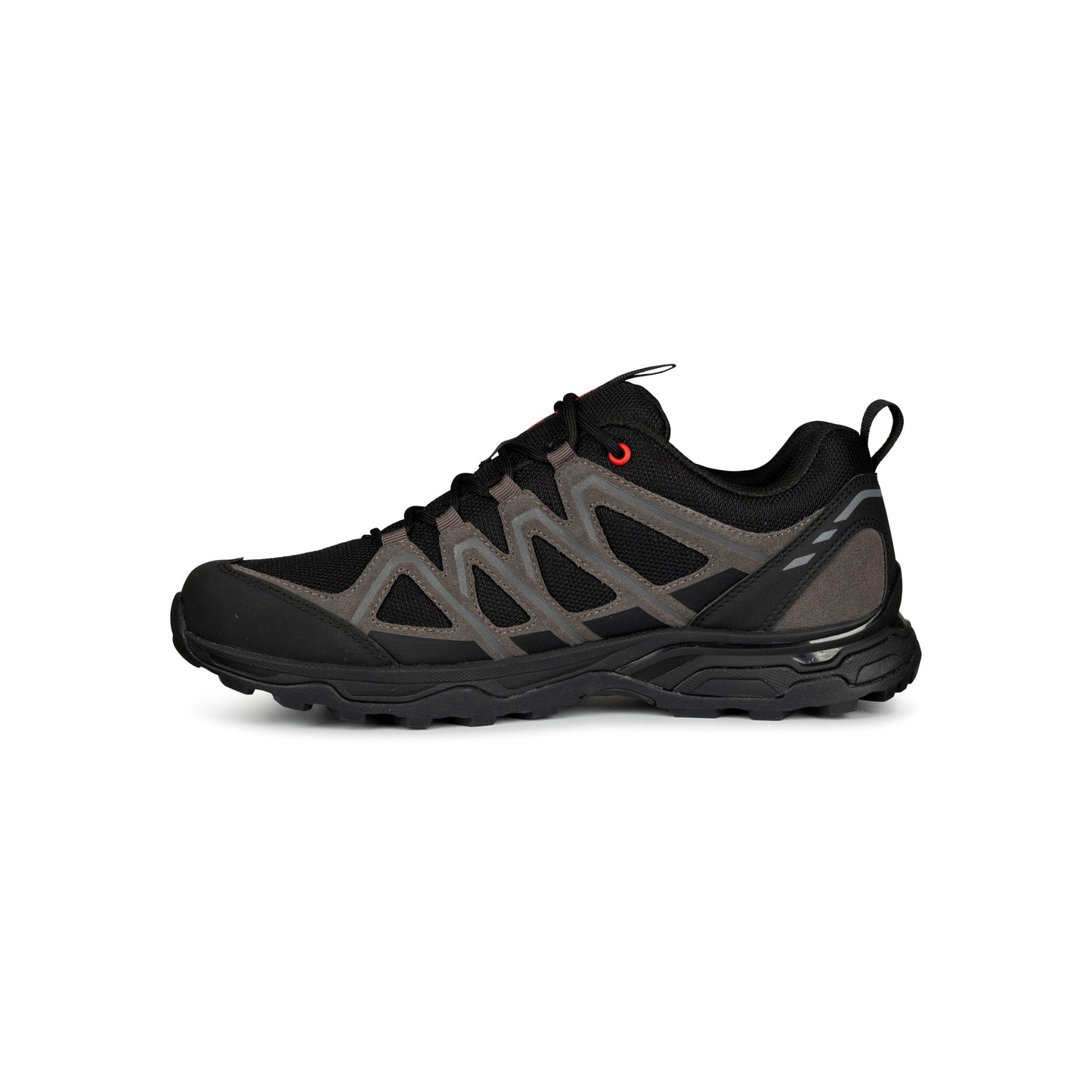 Carraig Men's Waterproof Walking Shoes in Black / Grey