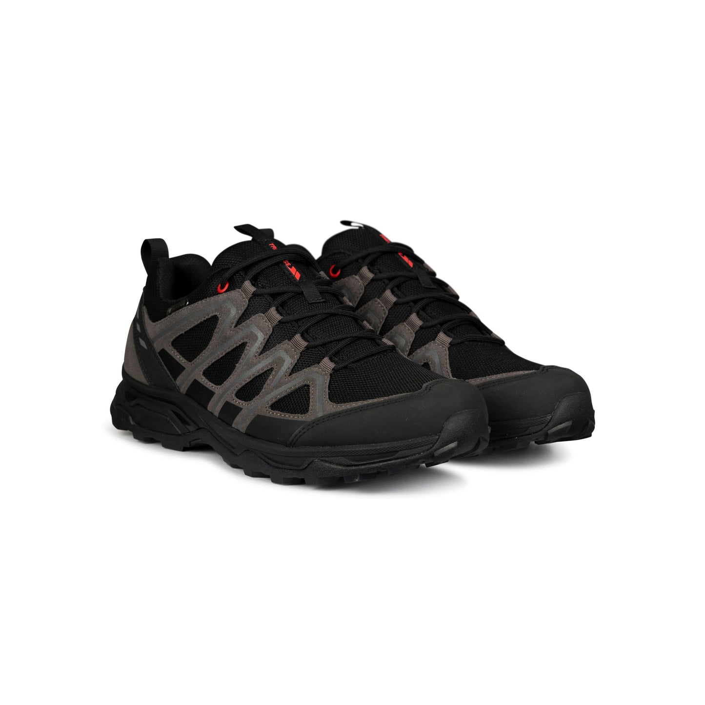 Carraig Men's Waterproof Walking Shoes in Black / Grey