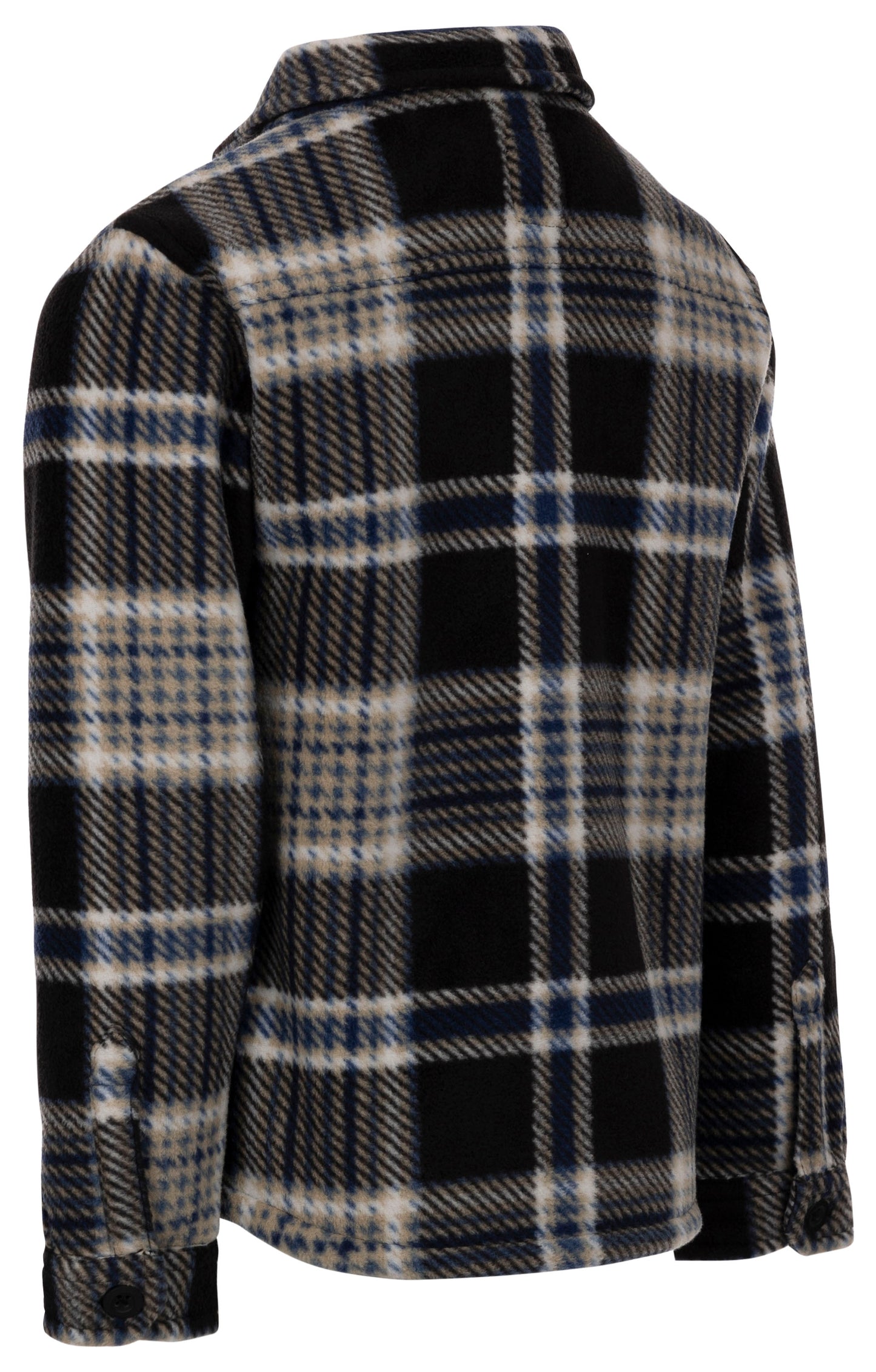 Checkley Men's Check Microfleece Shirt with Sherpa Lining