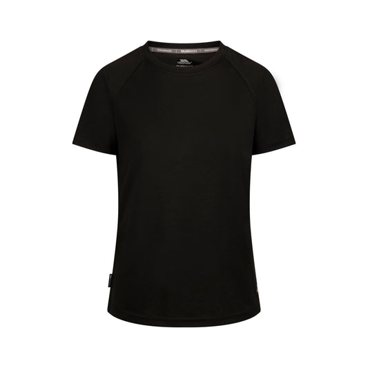 Claudette Womens Active T-Shirt in Black