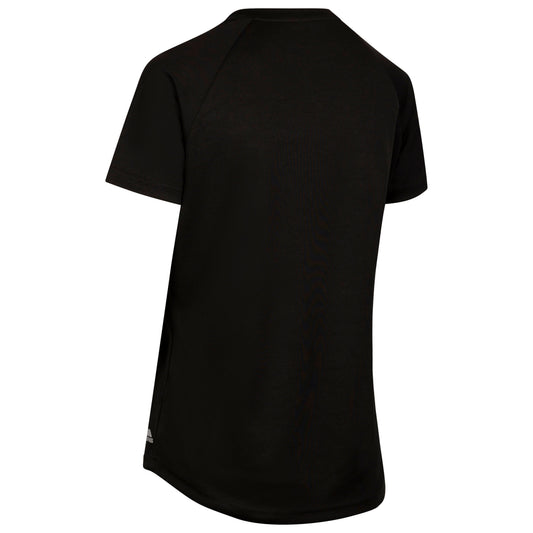 Claudette Womens Active T-Shirt in Black