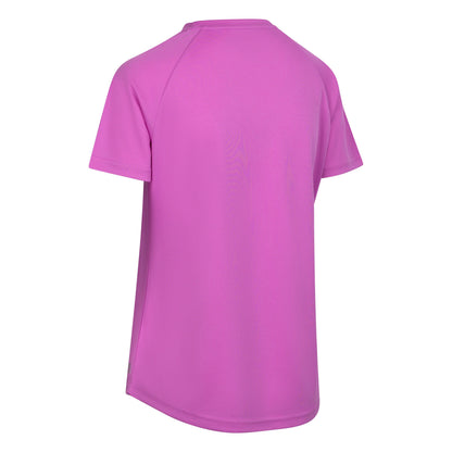 Claudette Womens Active T-Shirt in Deep Pink