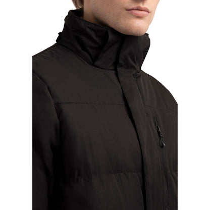 Clipster Mens Longer Padded Casual Jacket in Black