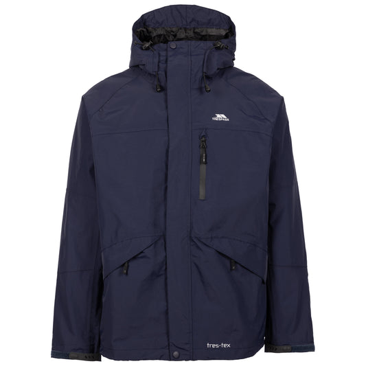 Corvo Mens Unpadded Waterproof Jacket in Navy