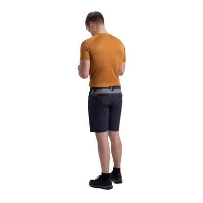 Daars Mens Adventure Shorts in Dark Flint