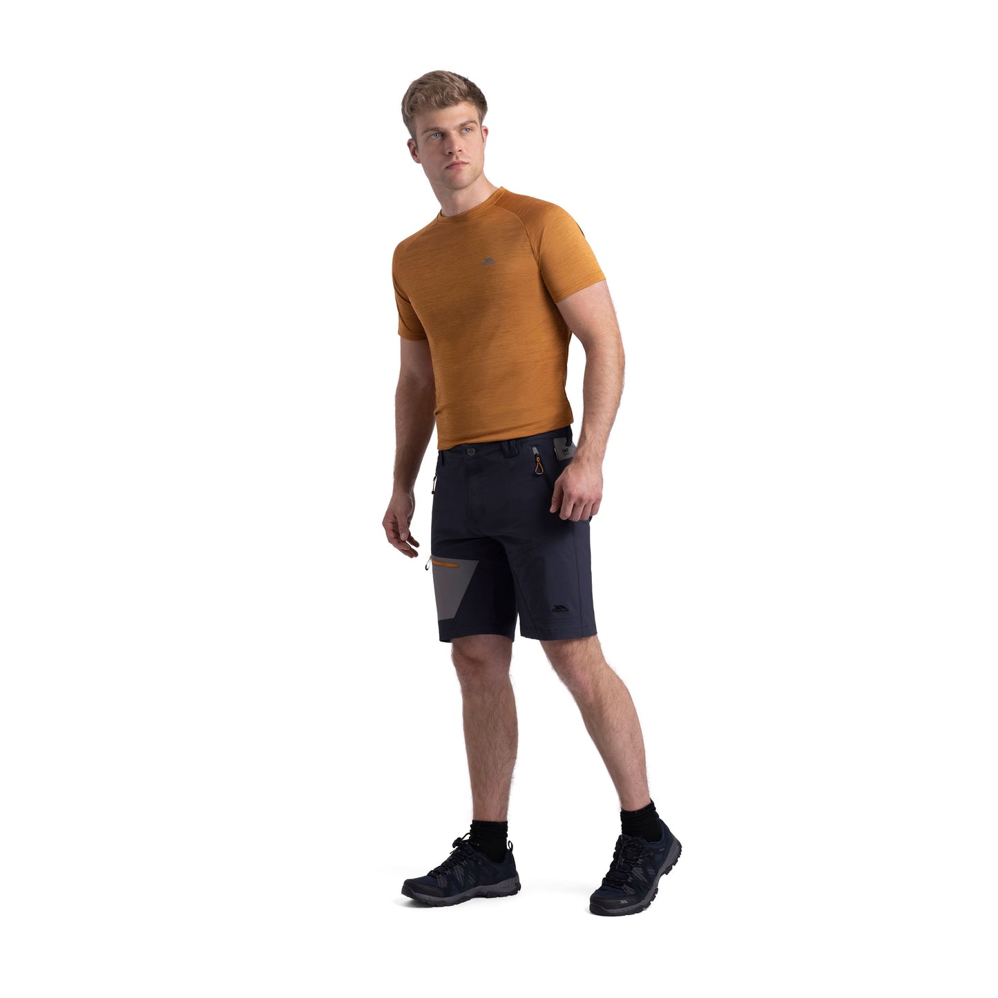 Daars Mens Adventure Shorts in Dark Flint