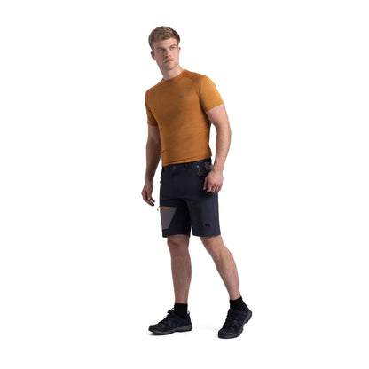 Daars Mens Adventure Shorts in Dark Flint