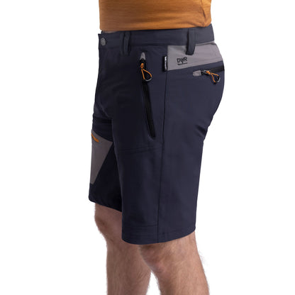 Daars Mens Adventure Shorts in Dark Flint
