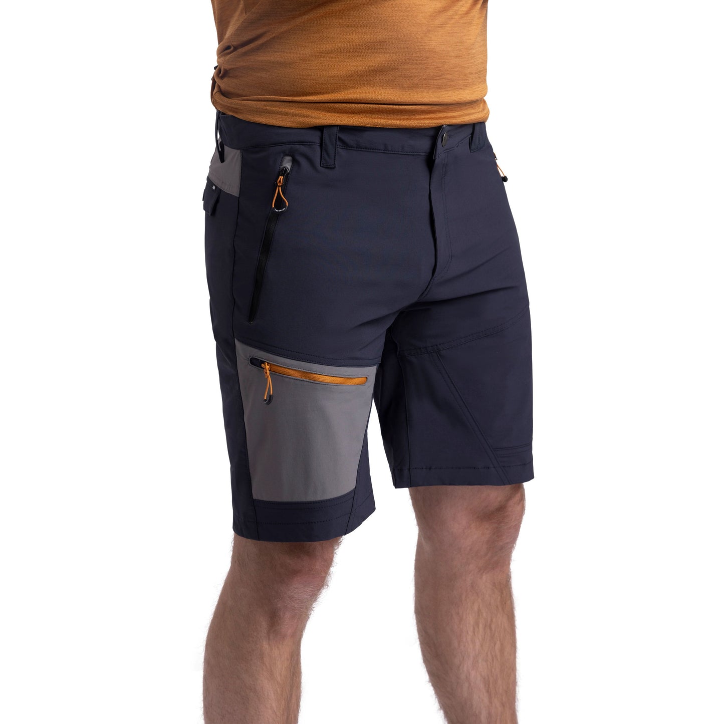 Daars Mens Adventure Shorts in Dark Flint