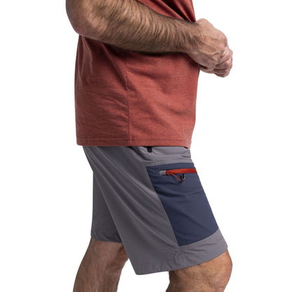 Daars Mens Adventure Shorts in Storm Grey