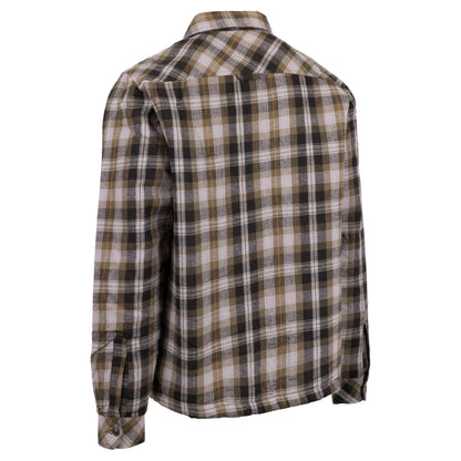 Danehill Men's Check Shirt with Sherpa Lining in Dark Vine