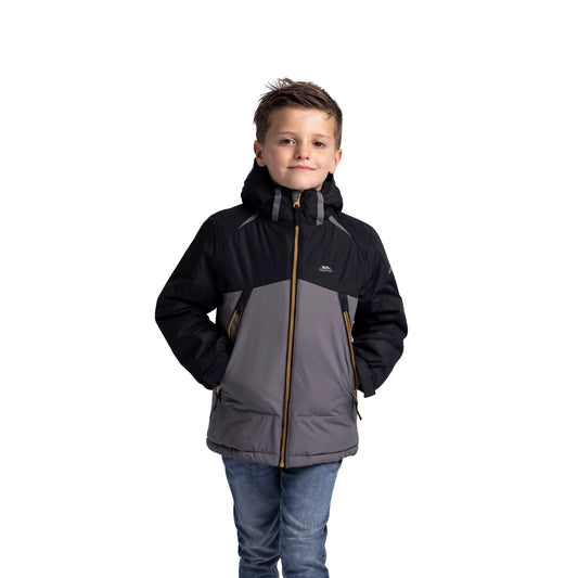 Discover Boys Padded Waterproof Jacket in Storm Grey