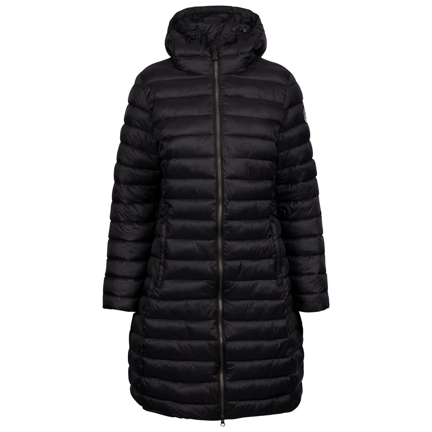 Dorothea Women's Longer Length Padded Casual Jacket in Black