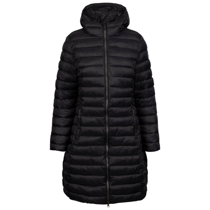 Dorothea Women's Longer Length Padded Casual Jacket in Black