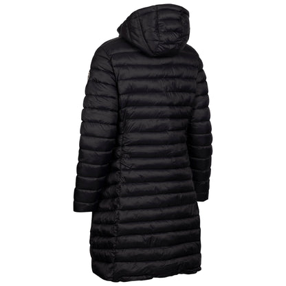 Dorothea Women's Longer Length Padded Casual Jacket in Black
