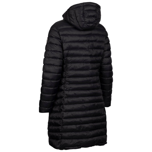 Dorothea Women's Longer Length Padded Casual Jacket in Black