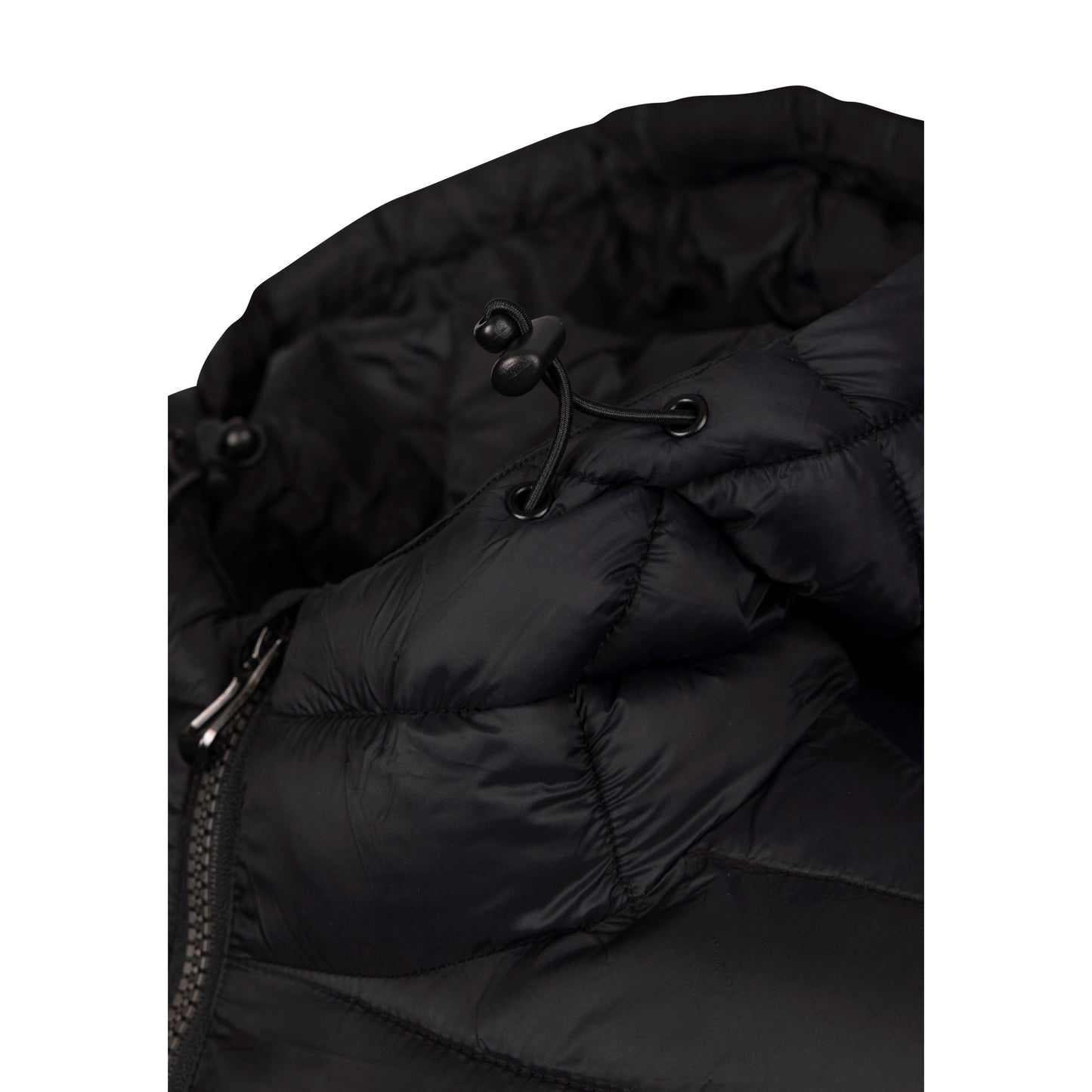 Dorothea Women's Longer Length Padded Casual Jacket in Black