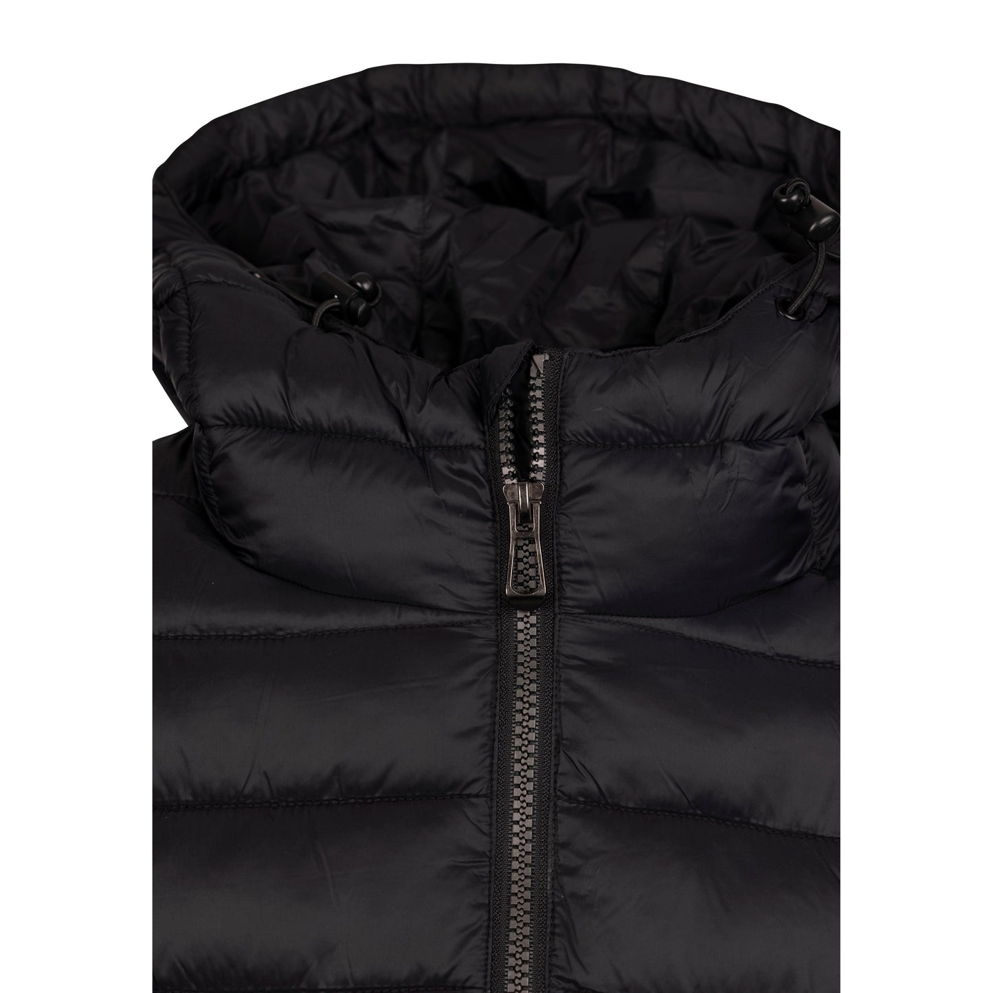 Dorothea Women's Longer Length Padded Casual Jacket in Black