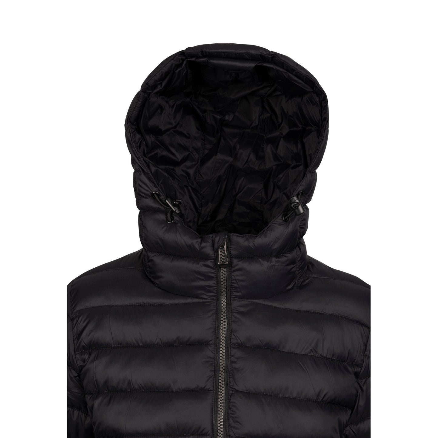 Dorothea Women's Longer Length Padded Casual Jacket in Black