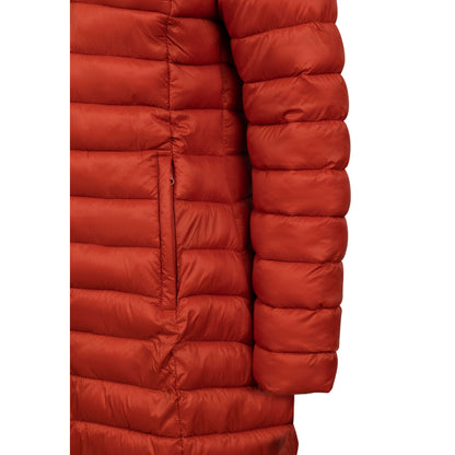 Dorothea Women's Longer Length Padded Casual Jacket in Burnt Sienna