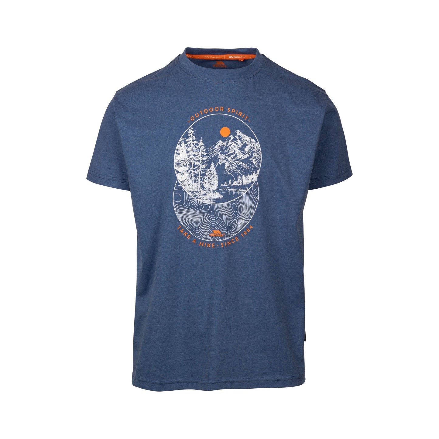 Flagel Men's Casual T-Shirt in Indigo Marl