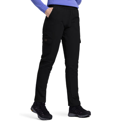 Freda Women's Water Repellant Slim Stretch Walking Trousers in Black